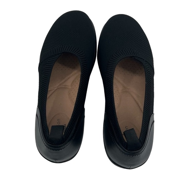 NWT Clark's Black Sashlynn Heeled Slip On Shoes Size 8 1/2 Women's - Picture 4 of 10